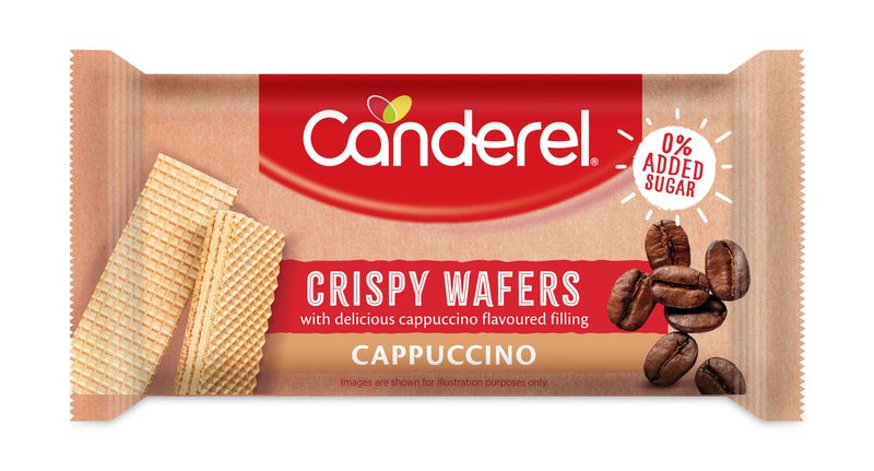 Canderel Wafer Bar - Cappuccino - 16 x 45g