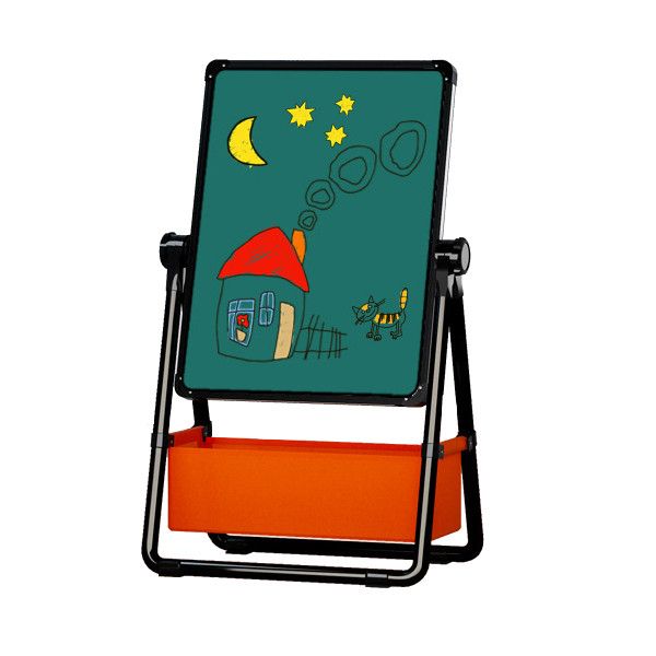 Olive Tree - Adjustable Black Easel With Dual Magnetic Boards &amp; Accessories