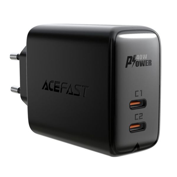 Acefast A9 PD40W (USB-C+USB-C) Dual Port Fast Charger