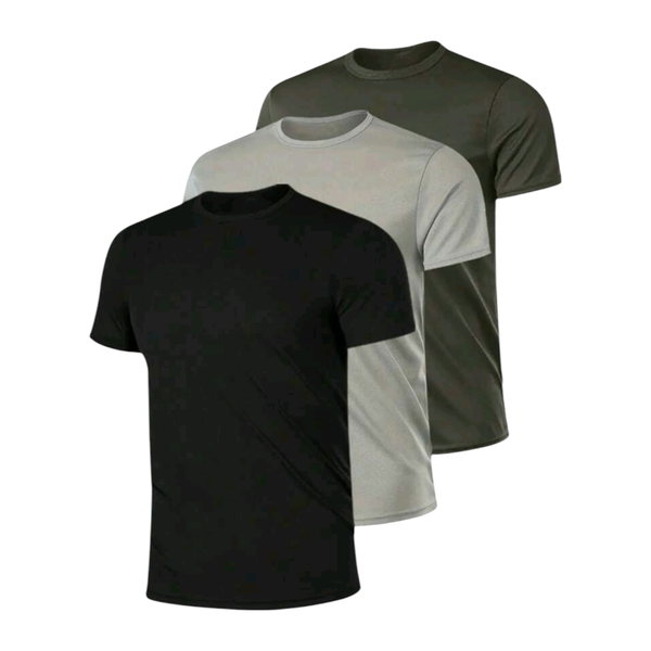 Men's Short Sleeve Gym Shirt - 3 Pack