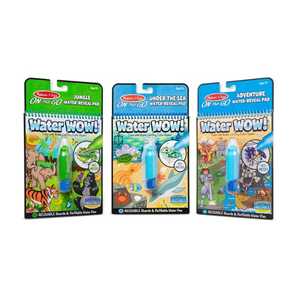 Melissa &amp; Doug Water Wow! Reusable Activity Bundle: Jungle, Sea &amp; Adventure