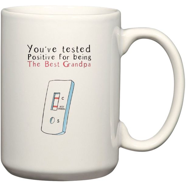 Tested Positive The Best Grandpa Birthday Christmas Father's Day Gift Mug