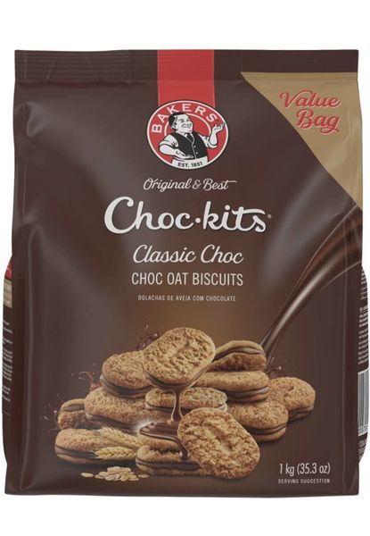 Bakers Choc Kits Chocolate Oat Biscuits 1kg