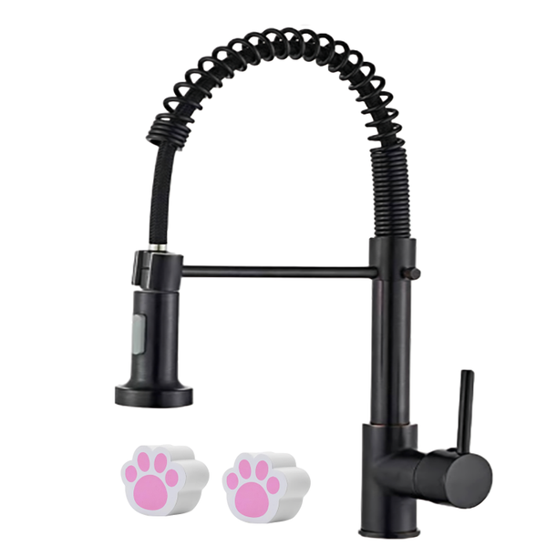 Kitchen Mixer Tap Bathroom Sink Faucet with Pull Down Sprayer Farmhouse Tap