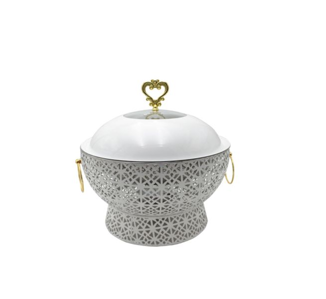 Round Chafing Dish with Hanging Lid