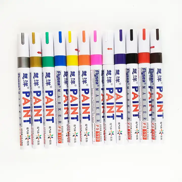 12 Oil Based Paint Permanent Markers Waterproof Tire 3mm Tip Tyre Metal