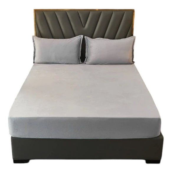 Stretchable Velvet Sheets - King Size - 3 Piece