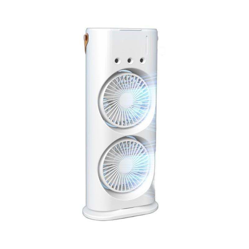 USB-Powered Remote Control Double-Head Mist Spray Fan