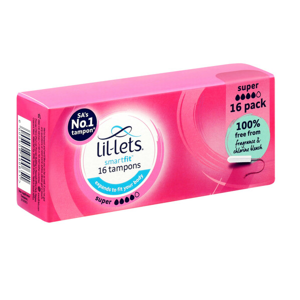Lil-Lets Tampons Smart Fit Super (4 boxes x 16)