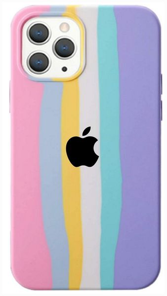 Pastel Stripes Silicone Cover for iPhone 12 Pro Max