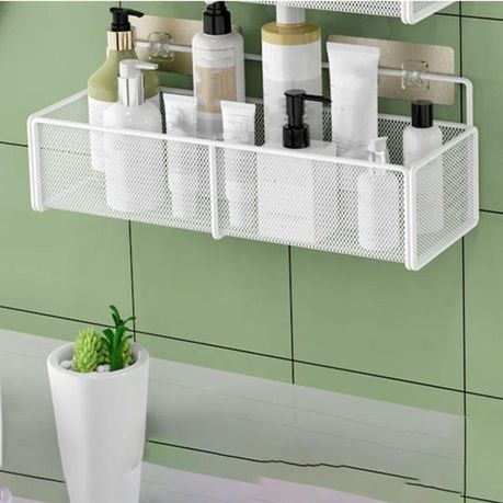 Moltera Bathroom Storage Clip Hanging Insert Organizer Rack Self Adhesive  Wall Mounted Mighty Rack Hook Holder Kitchen Tool - Random Color :  : Home & Kitchen