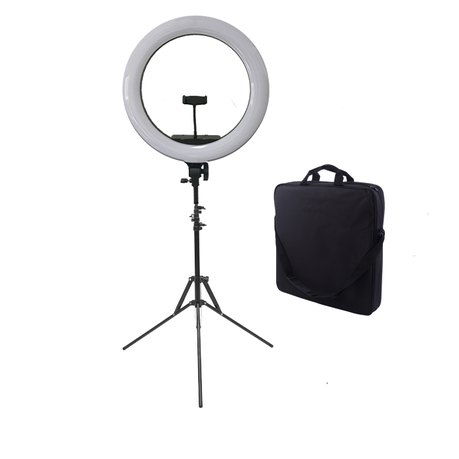 Professional Selfie Ring Light Set, iMountek 18 Dimmable LED Ring Light  with Tripod Phone Holder Carrying Bag