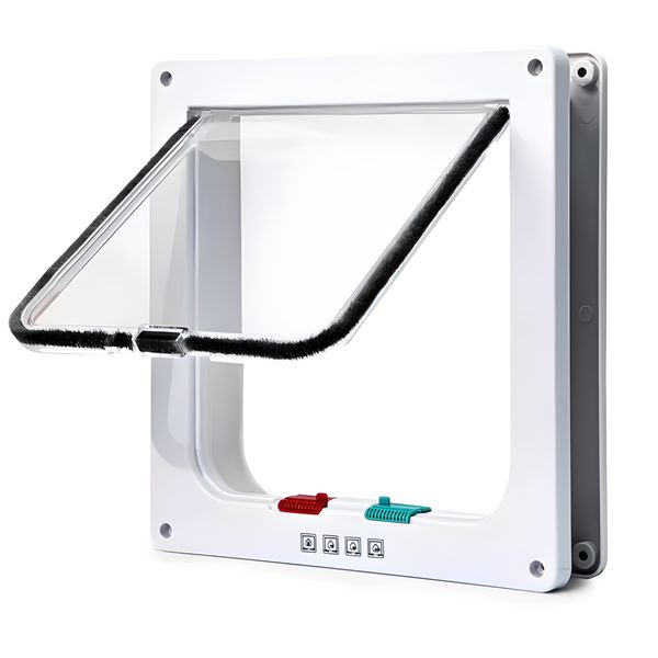 Cat Door Flap, Cat Door Stop, Two-way Entry and Exit Door Opening