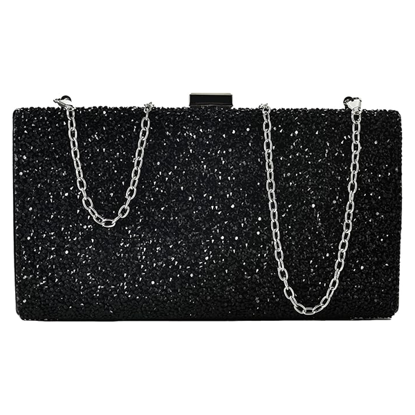 Sparkling Evening Clutch Bag Glitter Envelope Rhinestone Handbag Purse
