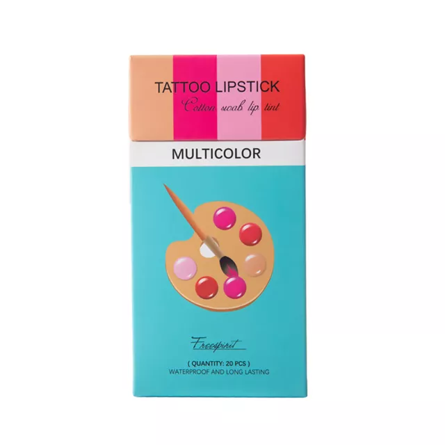 20 Piece MultiColour Cotton Swab Lip Stain Lipstick Shop Today. Get