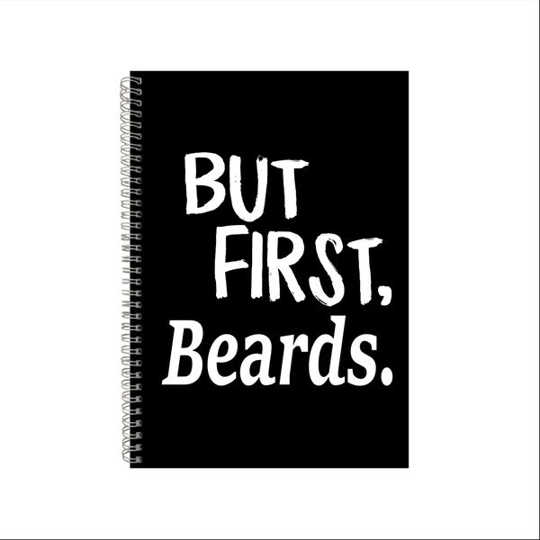Beards Wire Bound Notebook Beard Gift Idea Writing Books A4 Notepad