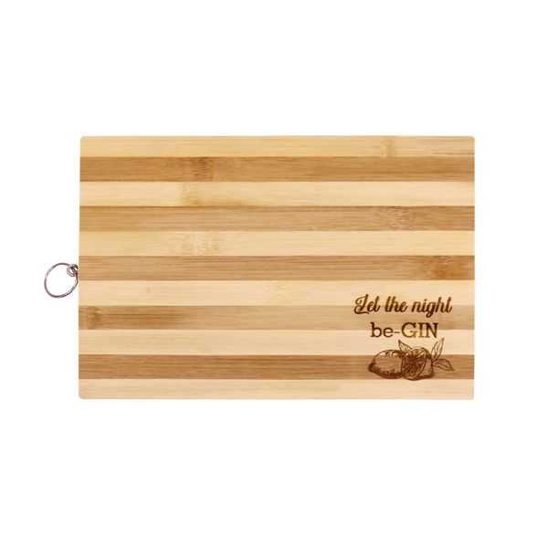 Launch Republic Cutting Board For Fruit Engraved Let The Night Be-Gin