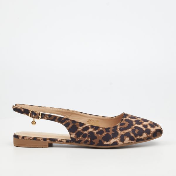 Miss Black Candice 5 Leopard Women Faux Leather Shoe