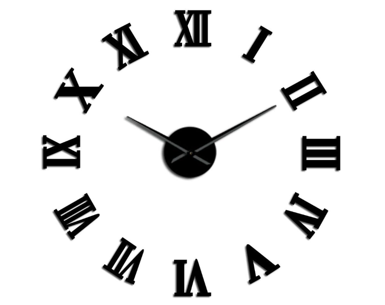 Modern DIY Large Wall Clock Mirror Surface Sticker Home Decor Art Giant 3D