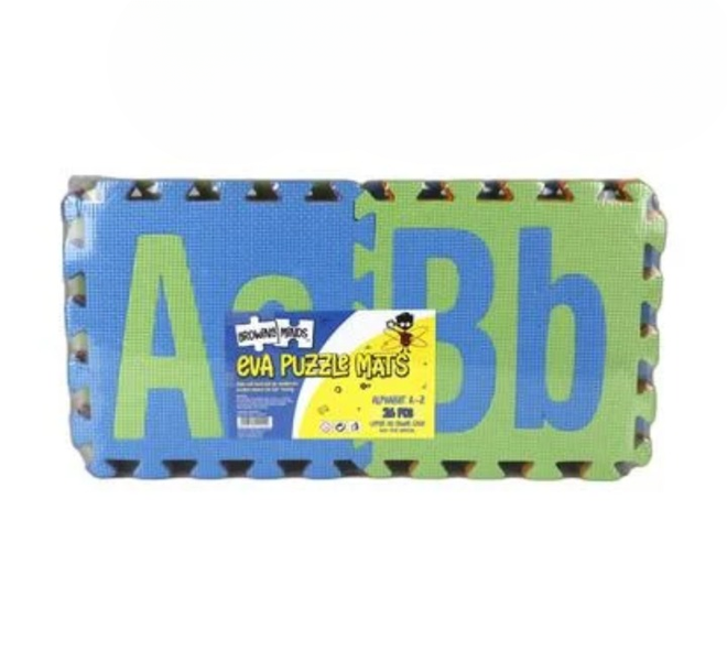 EVA A-Z Alphabet Set - 26piece Upper/Lowercase Foam Mats - 29x29cm