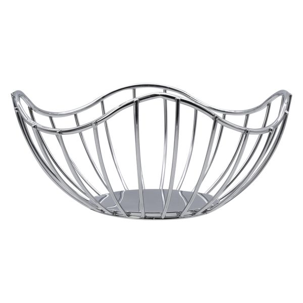 Regent Chrome Round Wire Free-Form Bread/Fruit Basket Small, 190x190mm
