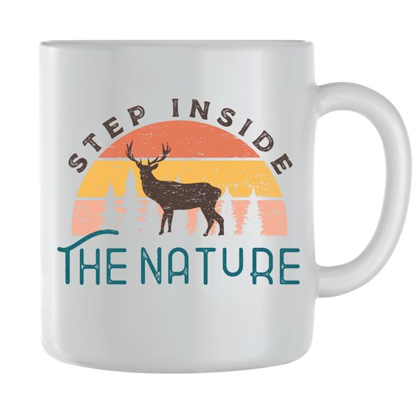 Nature Coffee Mugs for Men Women Trendy Outdoor Camping Graphic Cup Gift165