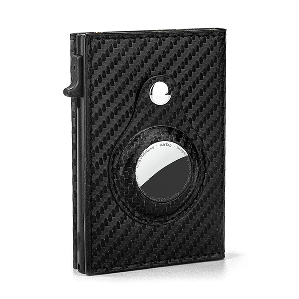 Wallet Leather for Airtag Wallet Rfid Technology Credit Card Holder B