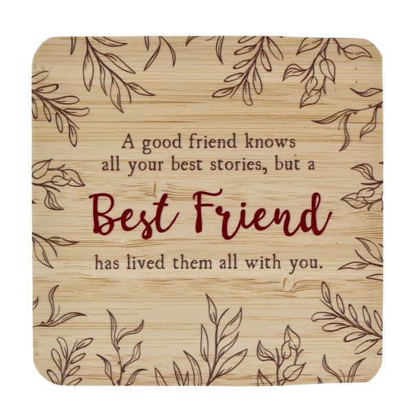 Coaster - Good friend knows all . Best Friend has lived them all with you
