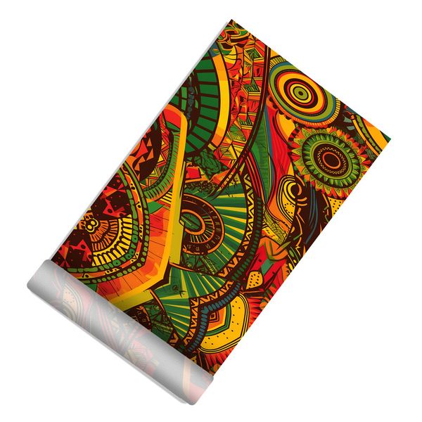 Colourful African Pattern Door Decoupage