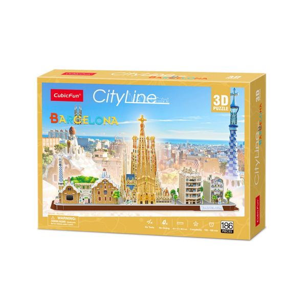 FI- 3D Puzzle City Line: Barcelona 186-Piece