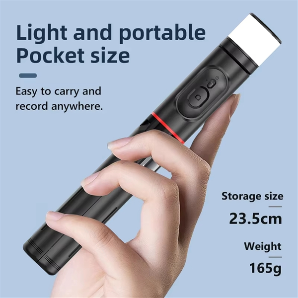 Q12S Foldable Wireless Selfie Stick Bluetooth Monopod With Remote