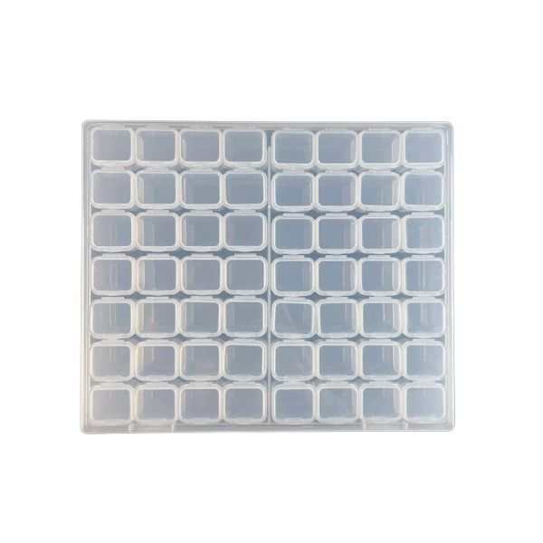 56 Grid Storage Box with labels for Diamond Dotting