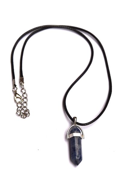 Gemstones Necklaces- Sodalite Stone Bullet