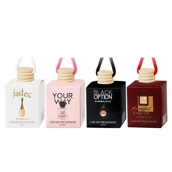 Multi-Scent Car Air Fresheners, Providing Lasting Freshness 8ml x 4 Piece