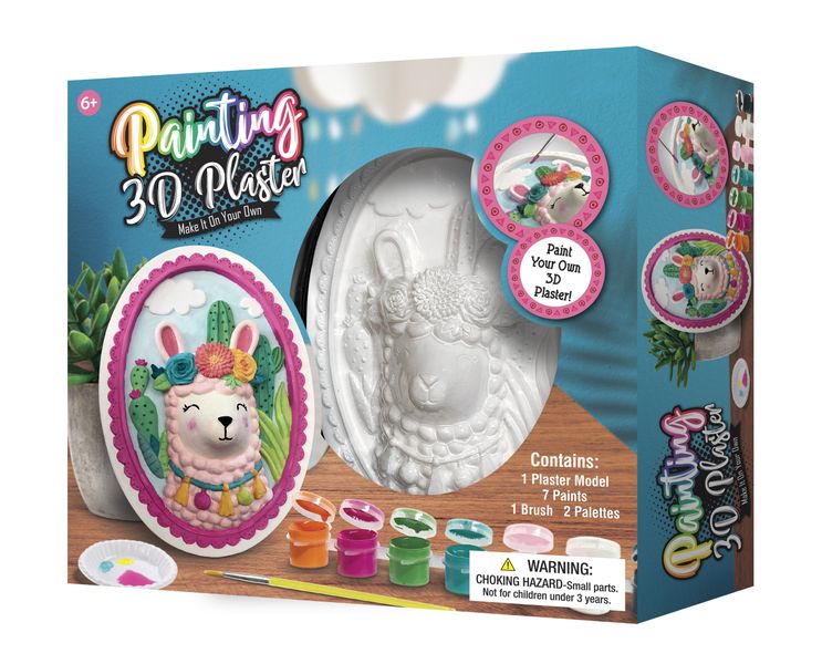 3D Plaster Llama Painting Kit