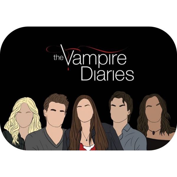 Cartoon Vampire Diaries Printed Mouse Pad