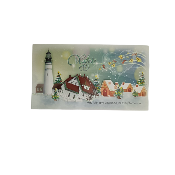 Lighthouse Christmas Card - Pack of 10