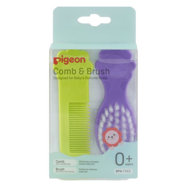 Pigeon Baby Comb &amp; Hairbrush Grooming Set