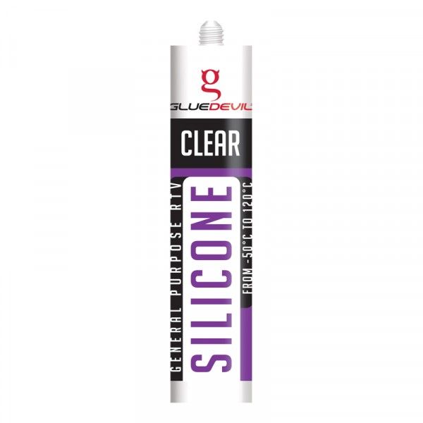 Bulk Pack 2 x GlueDevil Silicone Gd7 - 260ml - Clear