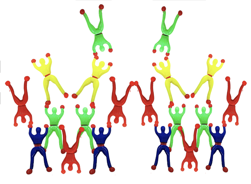 Sticky Men Takeover - 20 Pack of Wall-Climbing Fun for Parties and Prizes