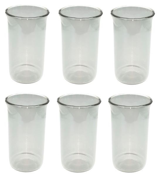 Small Borosilicate Double Layer Glass - Pack Of 6