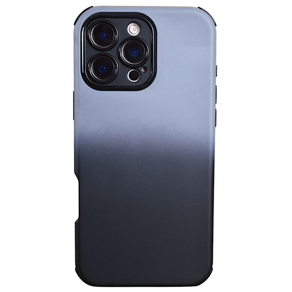 Phone Case with Ombre Print and Pro Cam- Iphone 16 Pro Max - Black and Grey