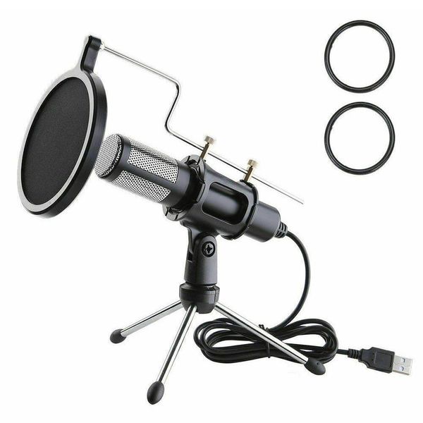 Techme Professional USB Microphone with Stand &amp; Condenser