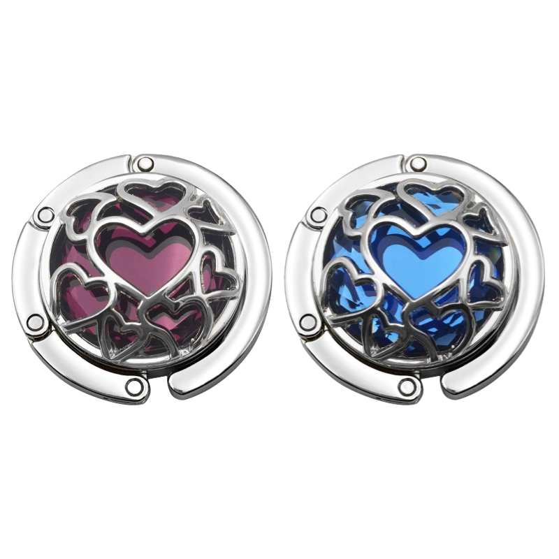 2-Piece Purse Hanger Table Hook Holder - Foldable Handbag Bag Hanger