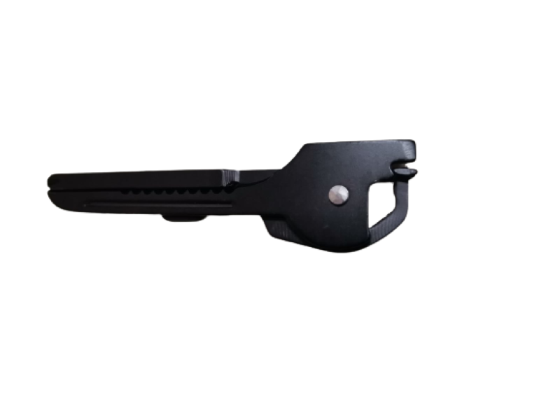 Mini 6-in-1 Outdoor Multi Function Tool - Black