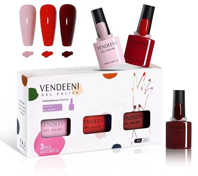 Vendeeni 3 Piece Set 7.5ml Gel Polish - Set 7