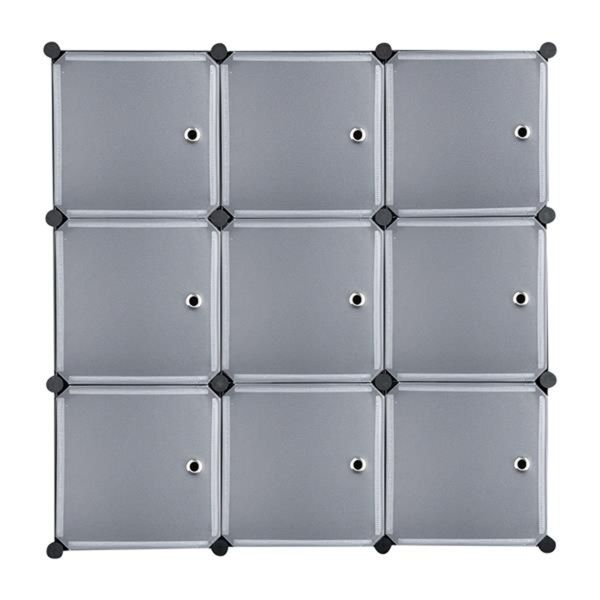 Shelve Organiser DIY 9 Cube Plastic Storage Home Office Cabinet Book