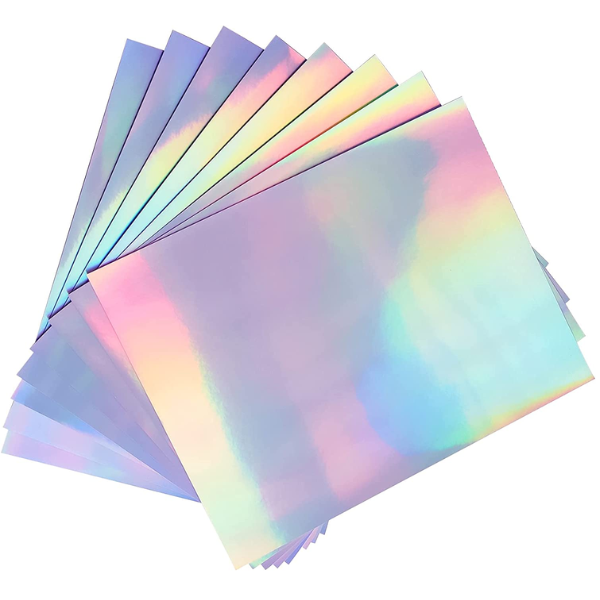PET Self-adhesive Waterproof Printable Vinyl A4 (5 sheets) - Holographic