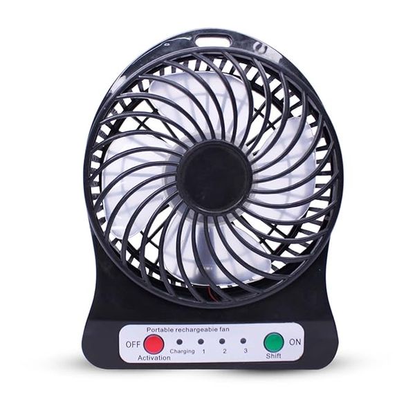 Rechargable 1200MAH 16cm Mini Fan With Led light