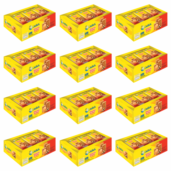 Julie's Peanut Butter Sandwich Biscuits 180grm - Case of 12